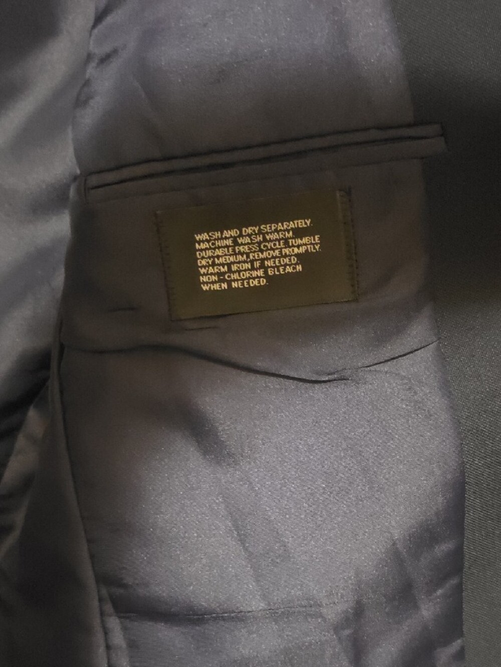 Haggar Navy Blazer with Gold Buttons - Picture 6 of 8